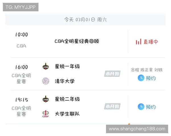 CBA全明星赛直播平台汇总，球迷观看指南一览